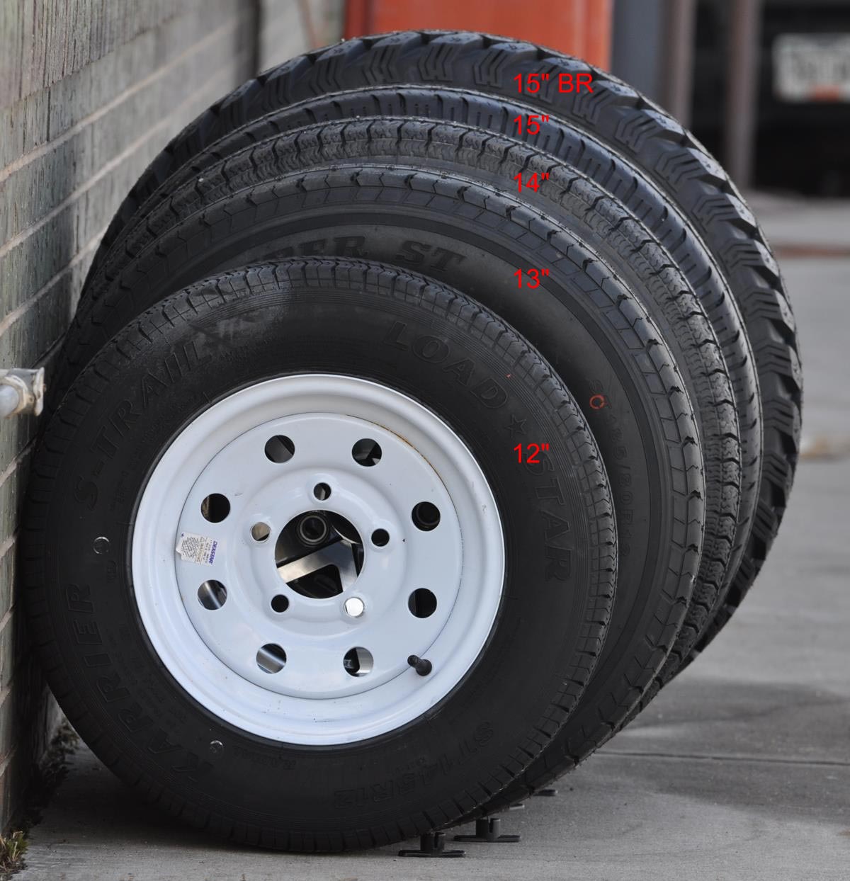 Trailer Wheel Size Chart