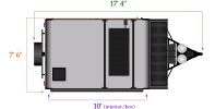 length and width dimensions for Flagstaff 206STSE