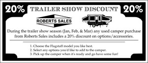 Trailer Show Season Discount Used Flyer