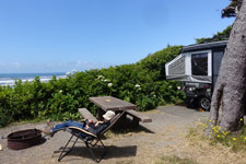 Bill and Cathy Boyd near the Pacific Ocean