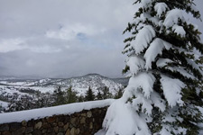 Camping in the snow near Central City, Colorado