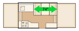 74" dinette floorplan