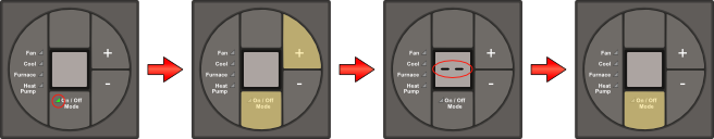 digital thermostat initialization aid