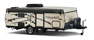 2016 Flagstaff HW27SC exterior when down