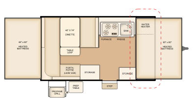 206STSE with hot water package (and no sliding storage trunk)