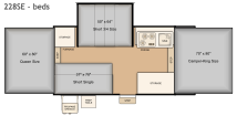 Flagstaff 228SE bed layout