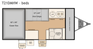 2016 Flagstaff T21DMHW bed layout