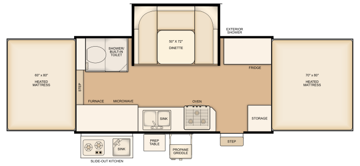 Flagstaff HW27KS floorplan