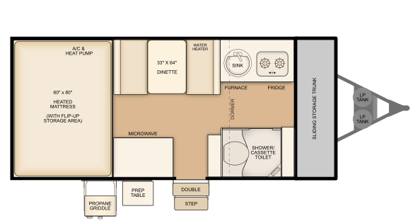 Flagstaff T21DMHW Floorplan