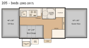 Bed Layout for this model