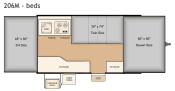 Bed Layout for this model