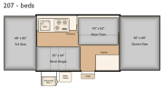 Bed Layout for this model