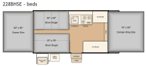 Flagstaff 228BHSE bed layout