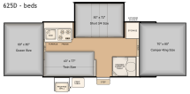 Bed Layout for this model