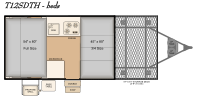 Bed layout and size Bed Layout for this model