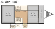 T21QBHW bed layout