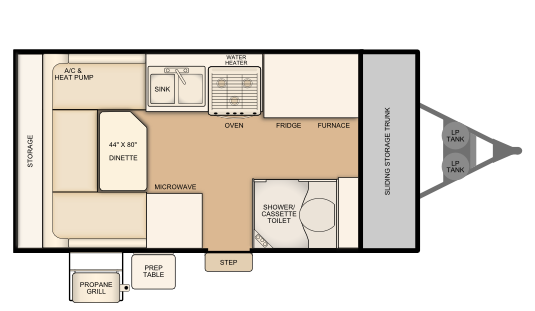 Flagstaff T19SCHW Floorplan