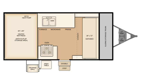 Flagstaff T21FSHW Floorplan