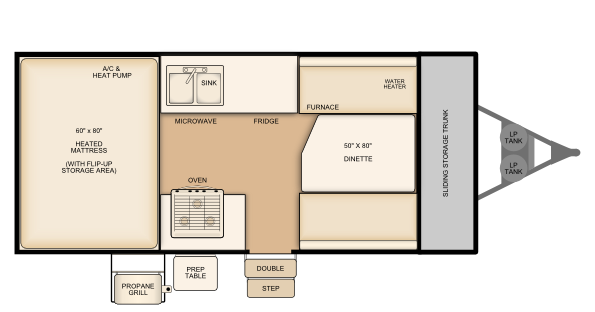 Flagstaff T21QBHW Floorplan