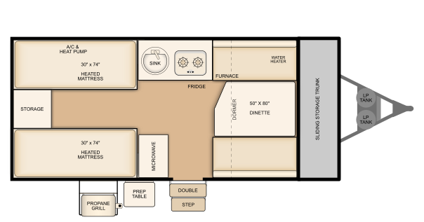 Flagstaff T21TBHWOR Floorplan