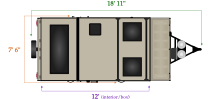  Flagstaff T19QBHW length and width dimensions