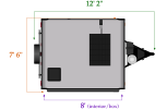 length and width dimensions for Flagstaff 176