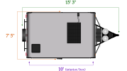 Rental 208 dimensions when closed