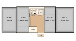 208 bed layout