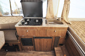 2017 Flagstaff 176 interior galley